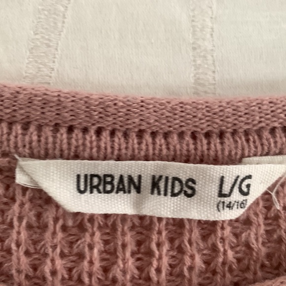 Blush Pink Urban Kids Sweater - Picture 3 of 4